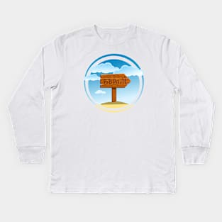 Beach is That Way Kids Long Sleeve T-Shirt